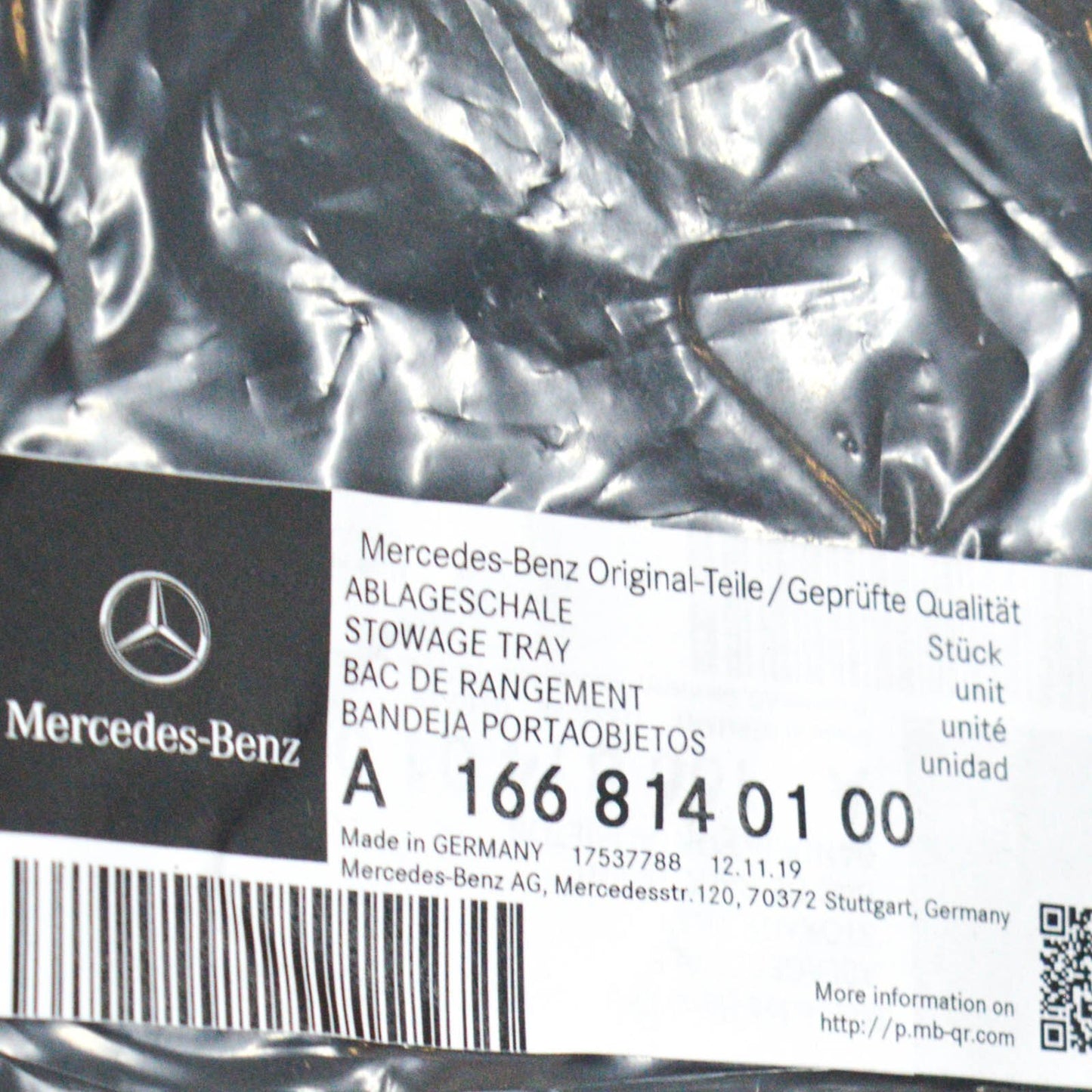 new mercedes benz gle w166 rear luggage mat liner rubber a1668140100 original