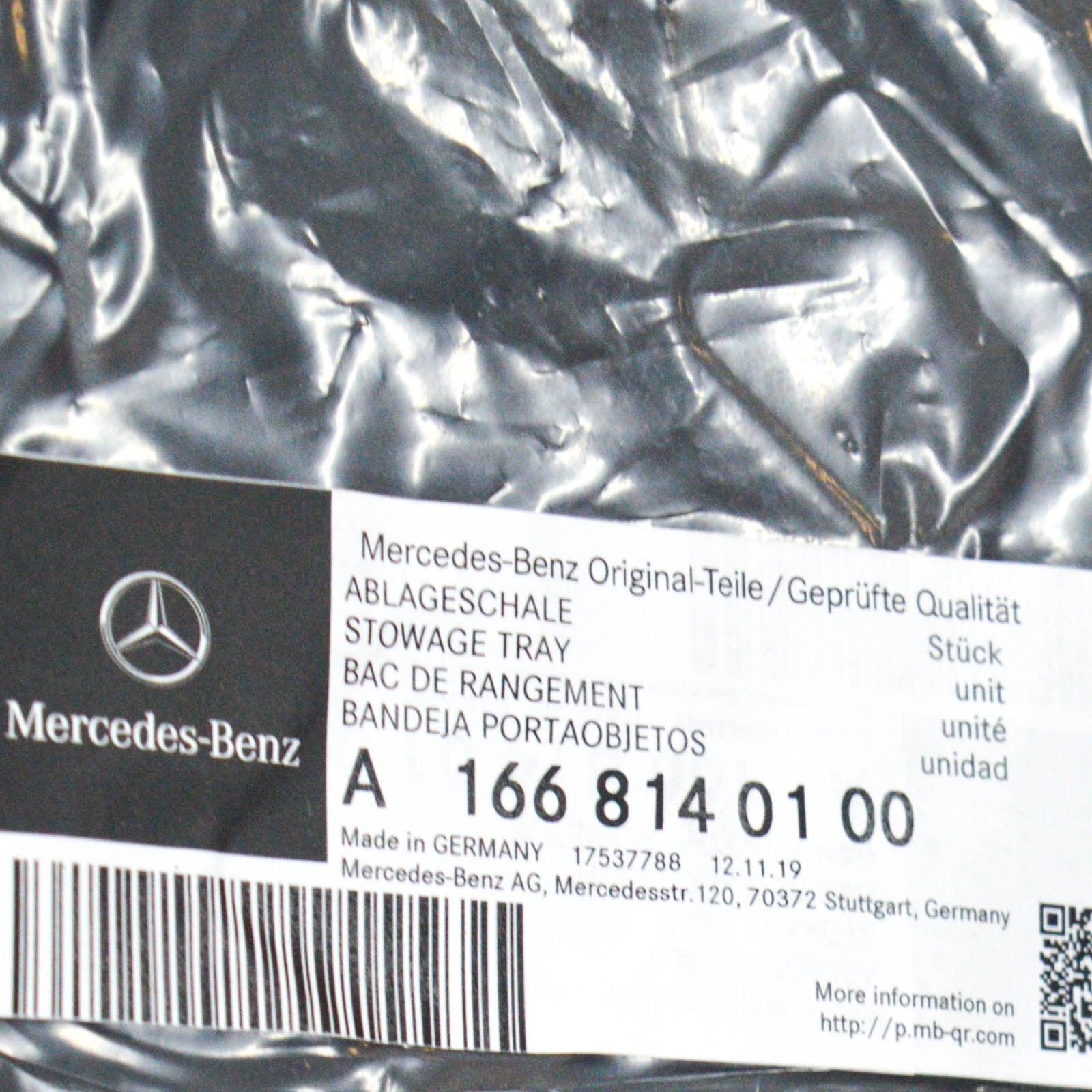 new mercedes benz gle w166 rear luggage mat liner rubber a1668140100 original