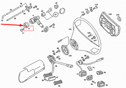 NEW MERCEDES-BENZ E-CLASS W124 IGNITION STARTER SWITCH A2025450104 ORIGINAL
