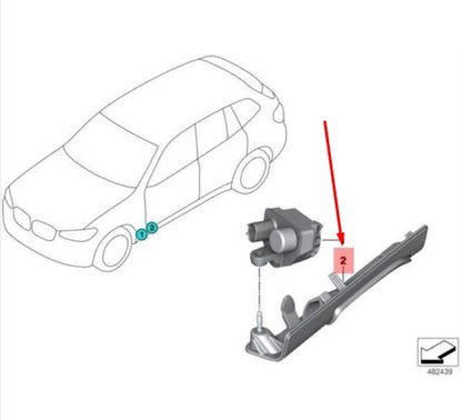 NEW BMW X3 G01 LEFT LIGHT MODULE HOLDER 63148089775 8089775 ORIGINAL