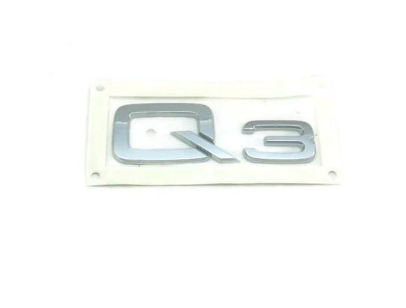 new audi q3 8u rear chrome emblem badge 8u08537412zz original