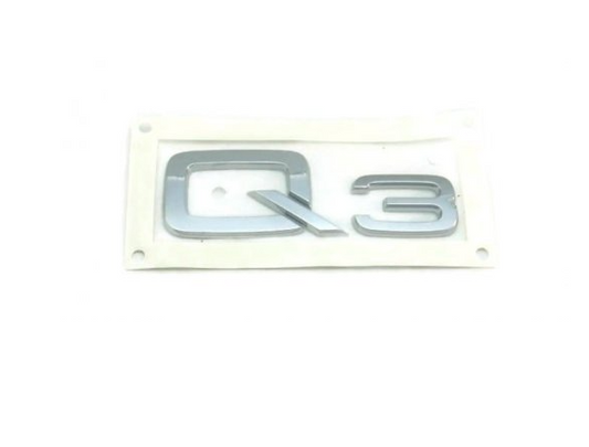 new audi q3 8u rear chrome emblem badge 8u08537412zz original