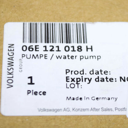 NEW AUDI A6 C7 ENGINE WATER PUMP 06E121018H ORIGINAL