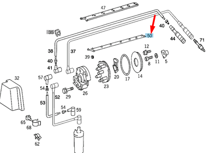 new mercedes-benz sl r129 ignition cables bracket a1031590540 original
