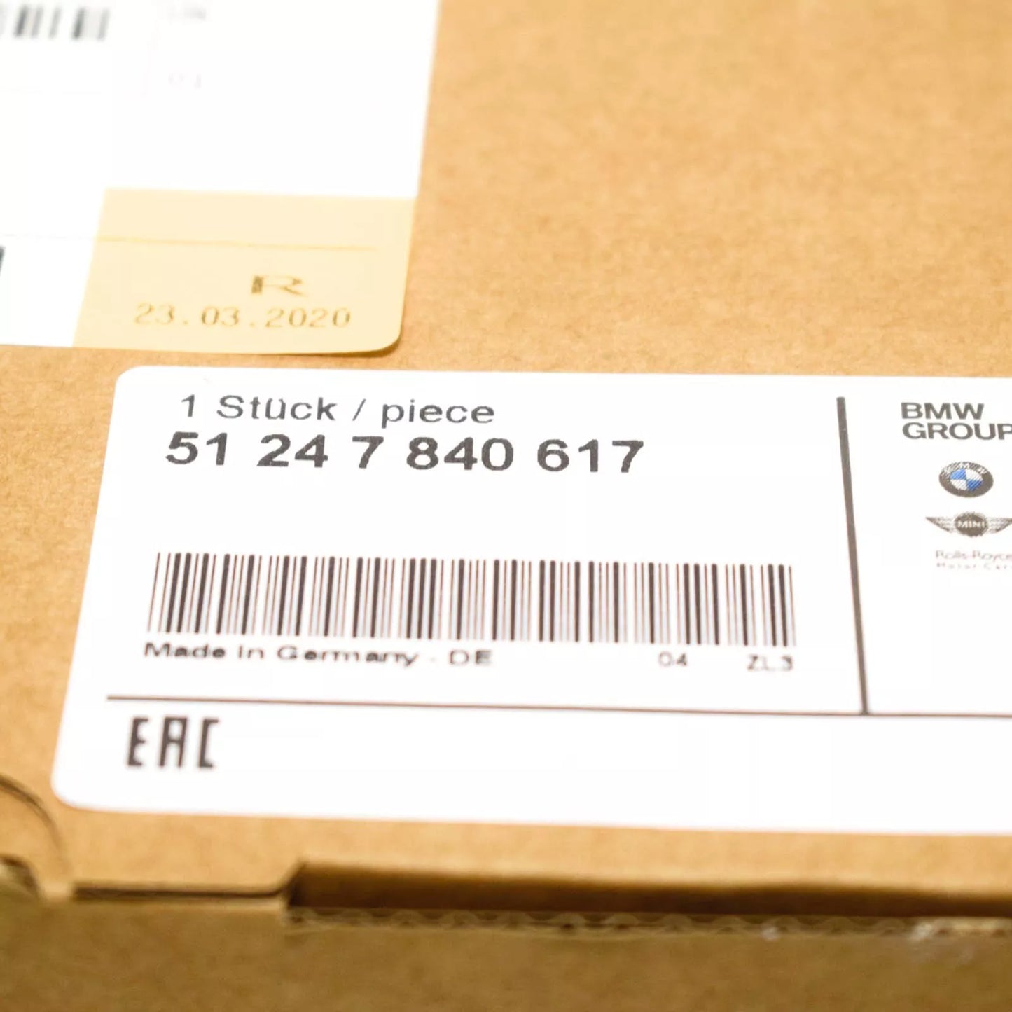 NEW BMW 1 3 5 6 Z SERIES BOOTLID LOCK 51247840617 2012 ORIGINAL