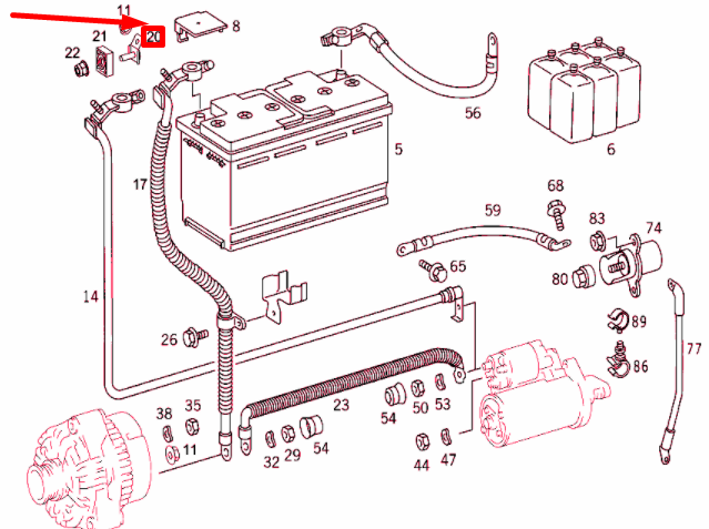 NEW MERCEDES-BENZ ML W163 BATTERY FUSE BRACKET A1635401173 ORIGINAL