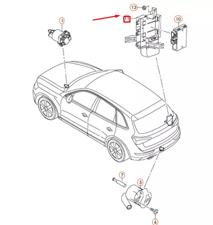 NEW AUDI Q5 8R TRAILER DETECTION CONTROL UNIT RETAINER 8R0907297A