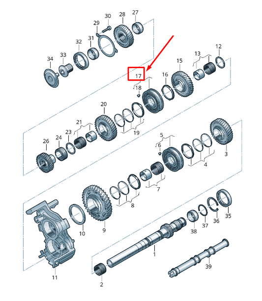 new audi a4 b9 synchronizing hub with locking collar 0ck311089a original