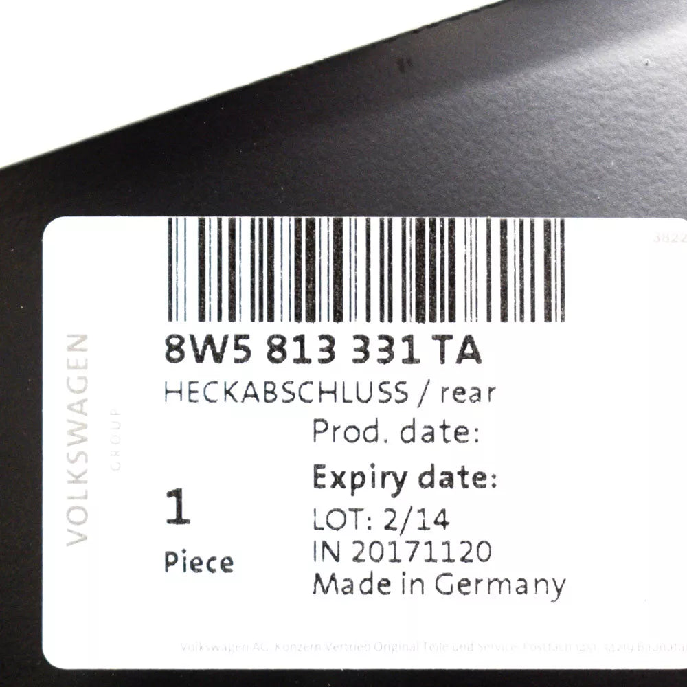 NEW AUDI A4 B9 REAR BODY REINFORCEMENT 8W5813331TA ORIGINAL