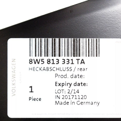 NEW AUDI A4 B9 REAR BODY REINFORCEMENT 8W5813331TA ORIGINAL