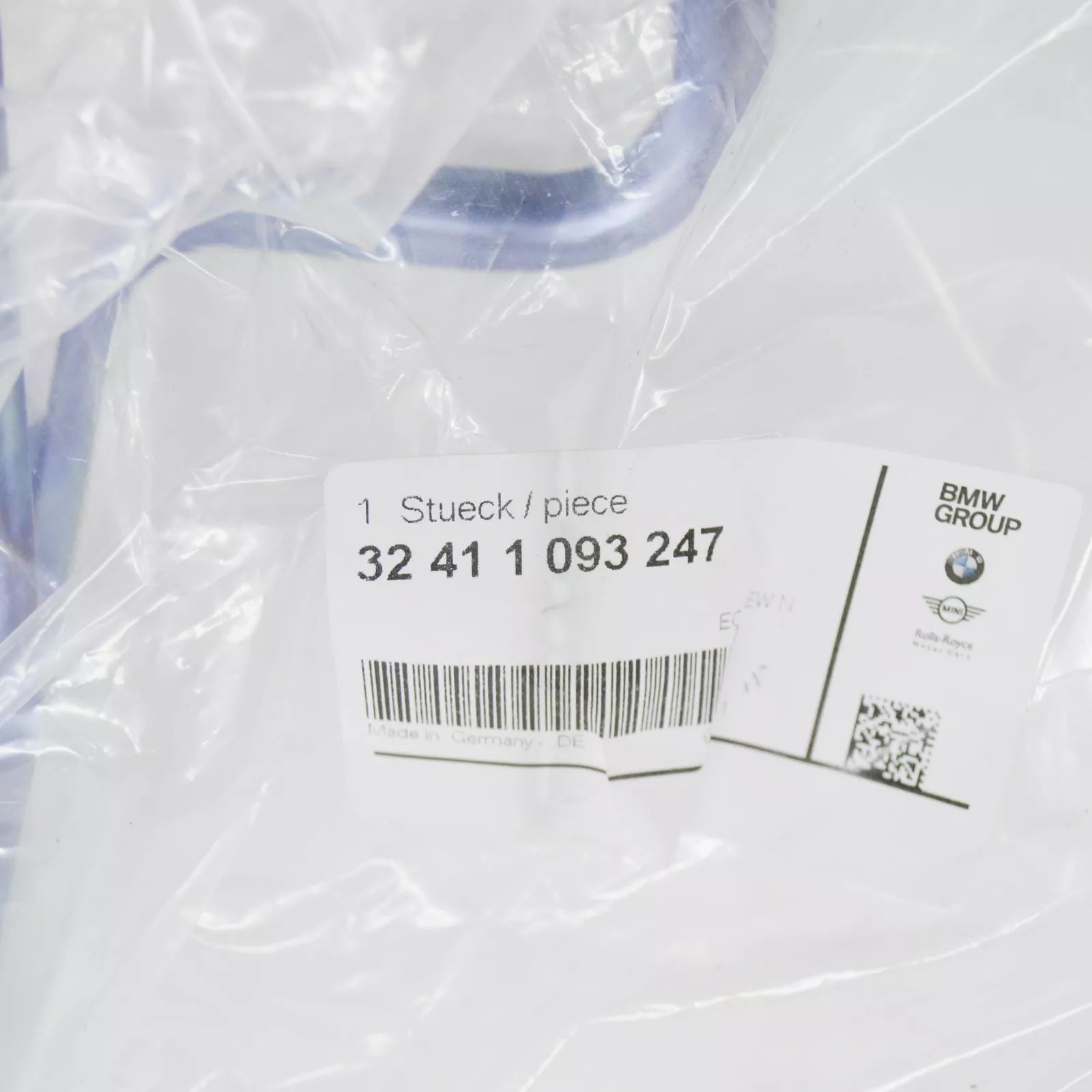 NEW BMW 3 E36 RETURN PIPE WITH COOLING COIL 32411093247 ORIGINAL