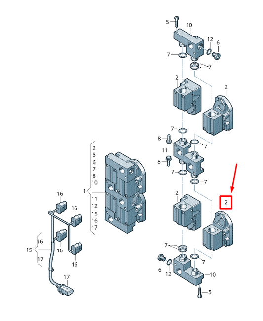 new audi q7 4m a/c valve 4m0816702a original