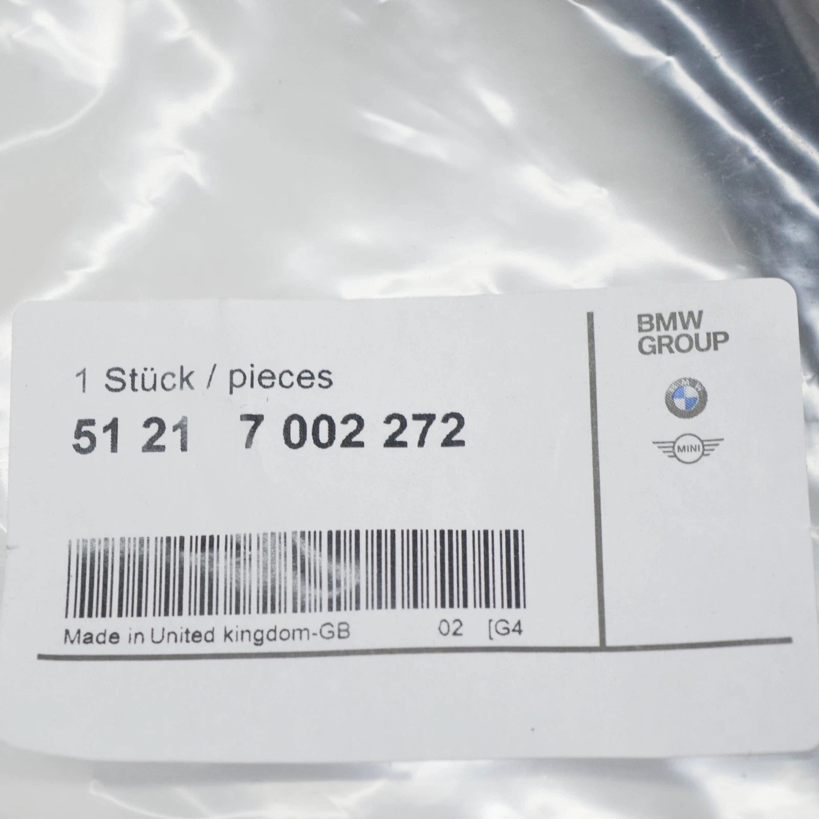 NEW BMW 3 E46 FRONT RIGHT DOOR EXTERIOR HANDLE 51217002272 7002272 ORIGINAL