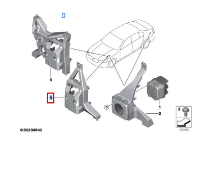 NEW BMW 3 G20 VEHICLE SOUND GENERATOR HOLDER 65152622661 ORIGINAL