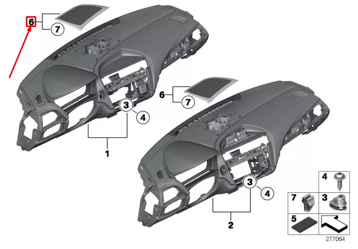 NEW BMW 1 F20 DASHBOARD PANEL CENTRE SPEAKER TRIM 51459211495 RHD ORIGINAL