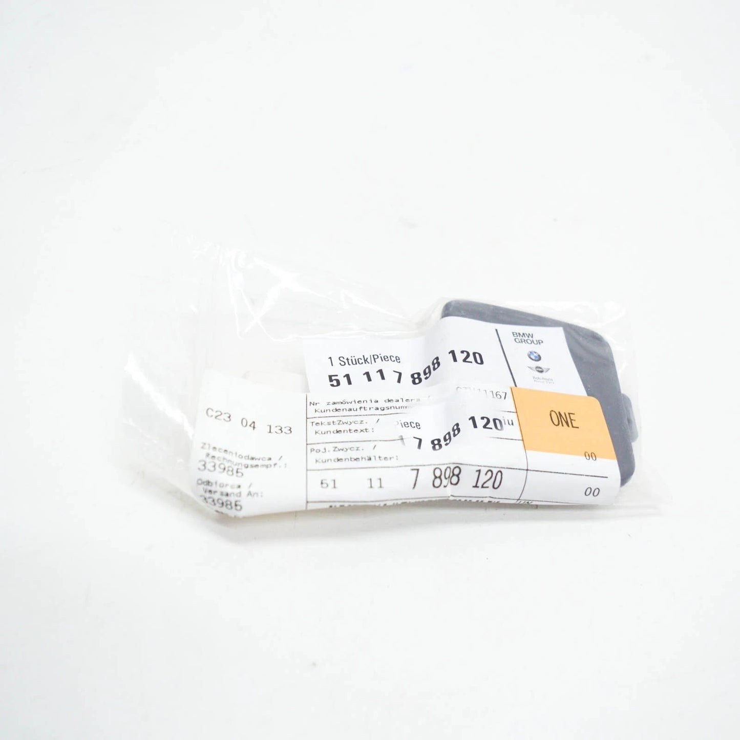 NEW BMW 5 E60 FRONT M SPORT BUMPER TOW HOOK EYE COVER 51117898120 2007 ORIGINAL