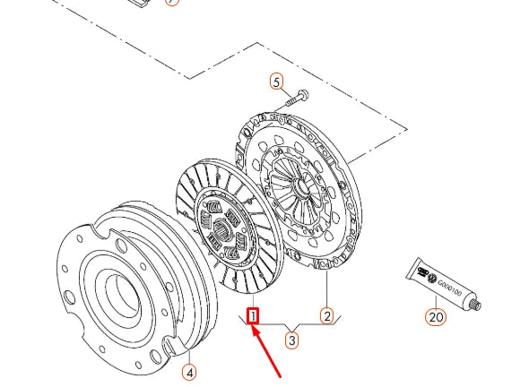 NEW AUDI A4 B8 CLUTCH PLATE 0B1141031L