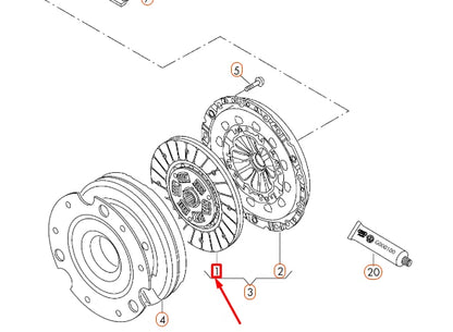 NEW AUDI A4 B8 CLUTCH PLATE 0B1141031L