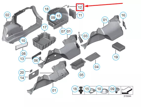 NEW BMW 3 E90 ROTARY KNOB WITH WASHER 51476989252 ORIGINAL