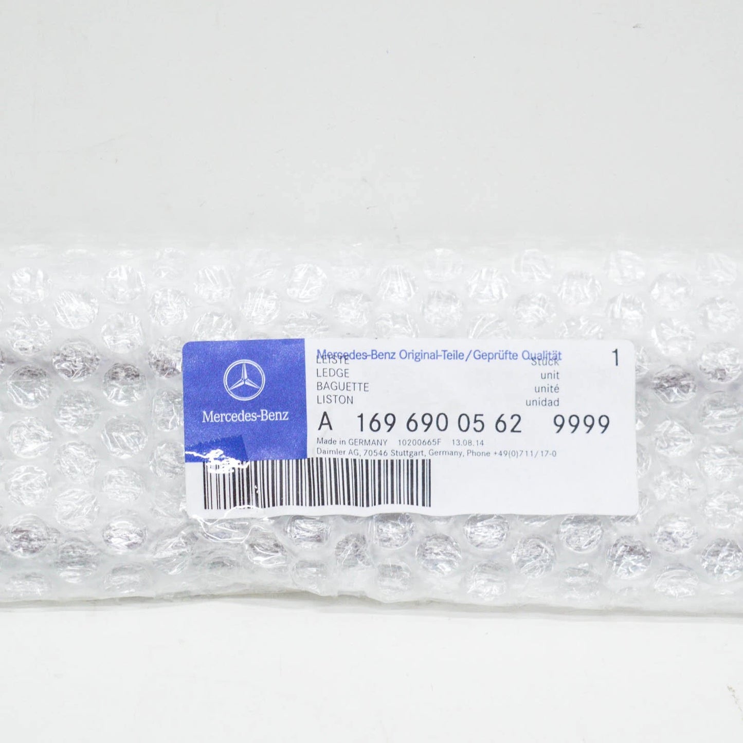 NEW MB A-CLASS W169 FRONT LEFT DOOR MOLDING TRIM A16969005629999 ORIGINAL