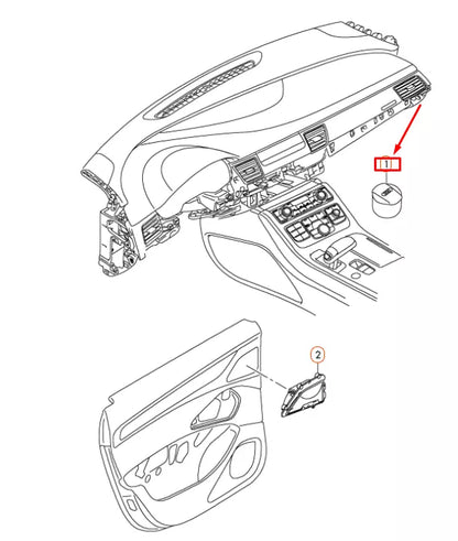 NEW AUDI A8 D4 FRONT ASHTRAY 4H0857951A4PK ORIGINAL