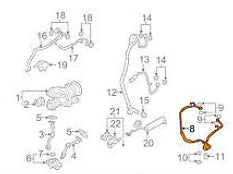 NEW BMW 5 F10 TURBOCHARGER COOLANT RETURN LINE 11537577014 4.4 PETROL ORIGINAL