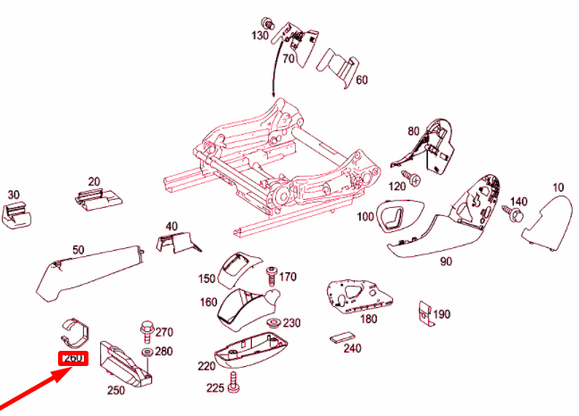 NEW MERCEDES-BENZ ML W164 FIRE EXTINGUISHER RETAINING STRAP A0008660571 ORIGINAL