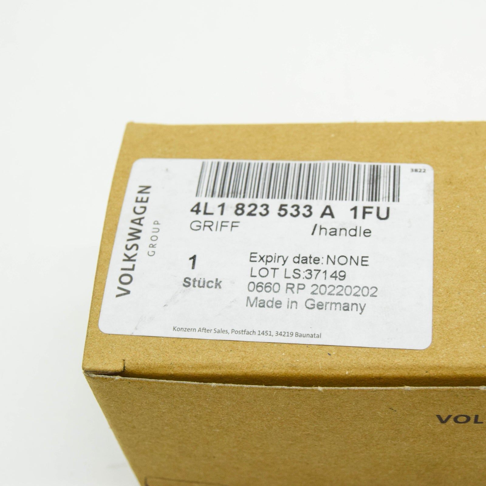 NEW AUDI Q7 4L FRONT HOOD RELEASE LEVER 4L1823533A1FU ORIGINAL