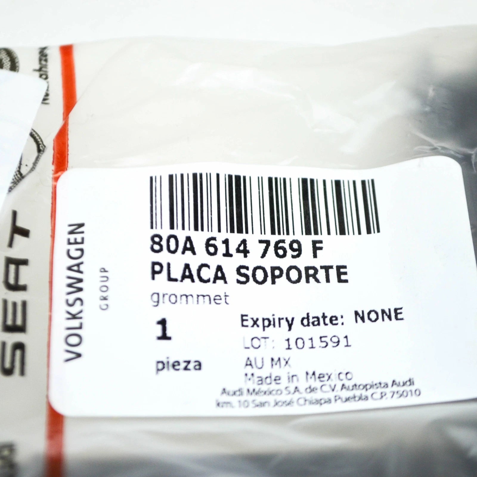 NEW AUDI Q5 80A FRONT BRAKE PIPE GROMMET 80A614769F ORIGINAL