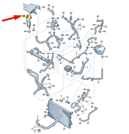 NEW VW TRANSPORTER T5 ADDITIONAL COOLANT PUMP BRACKET 7E0965551 ORIGINAL