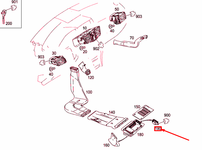 NEW MERCEDES-BENZ E W212 AIR DISTRIBUTOR STEPPER MOTOR A2219066900 ORIGINAL