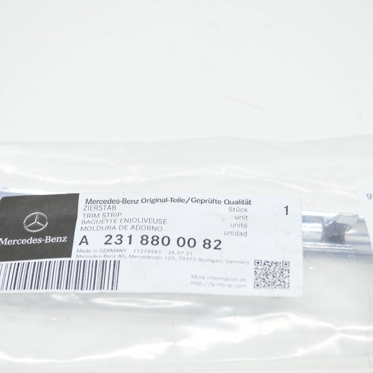 NEW MERCEDES-BENZ SL R231 RADIATOR GRILLE SHELL LEFT TRIM A2318800082 ORIGINAL