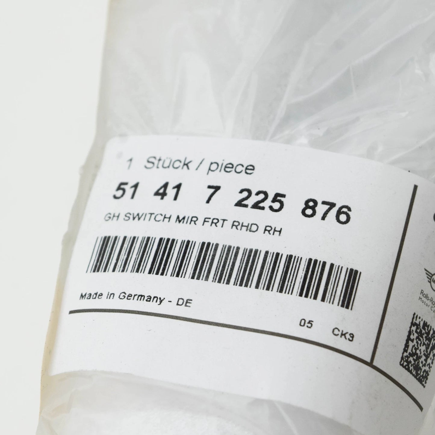 NEW BMW 5 F10 FRONT RIGHT DOOR INTERIOR HANDLE RHD 51417225876 7225876 ORIGINAL