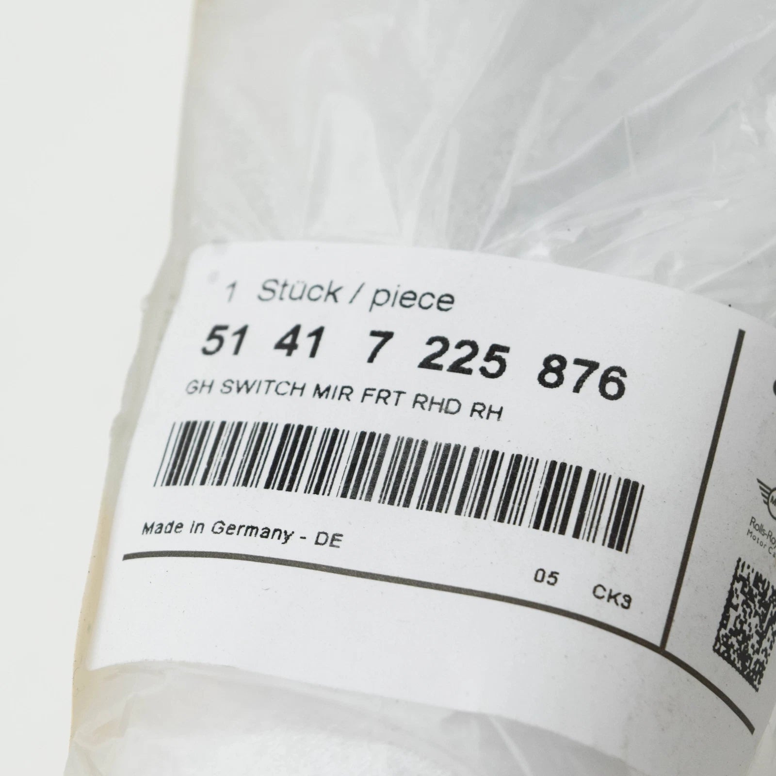 NEW BMW 5 F10 FRONT RIGHT DOOR INTERIOR HANDLE RHD 51417225876 7225876 ORIGINAL