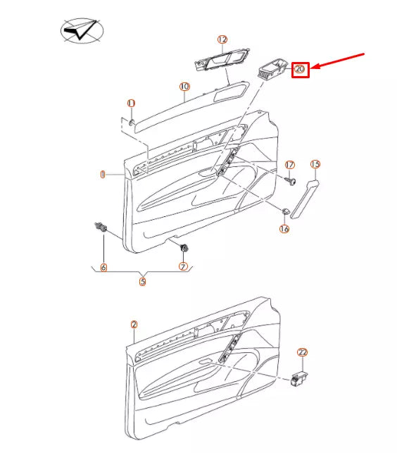 NEW VW GOLF MK7 FRONT LEFT DOOR WINDOW SWITCH TRIM LHD 5G1867255B81U ORIGINAL