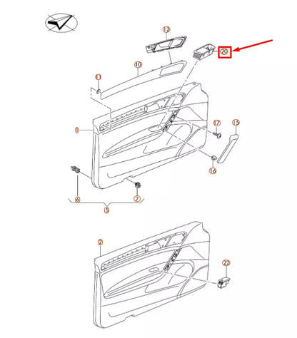 NEW VW GOLF MK7 FRONT LEFT DOOR WINDOW SWITCH TRIM LHD 5G1867255B81U ORIGINAL
