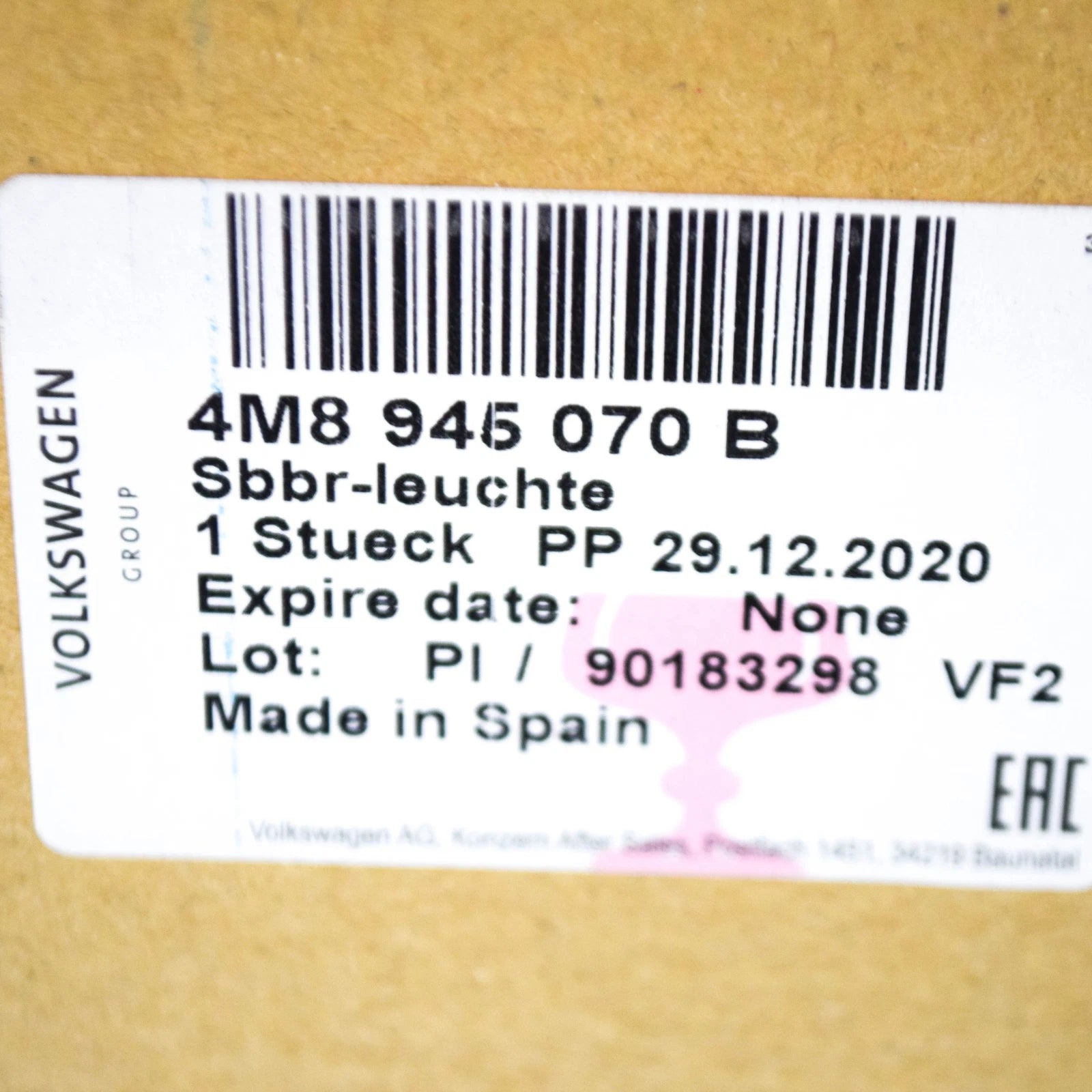 NEW AUDI Q8 REAR RIGHT LED TAILLIGHT LAMP 4M8945070B ORIGINAL