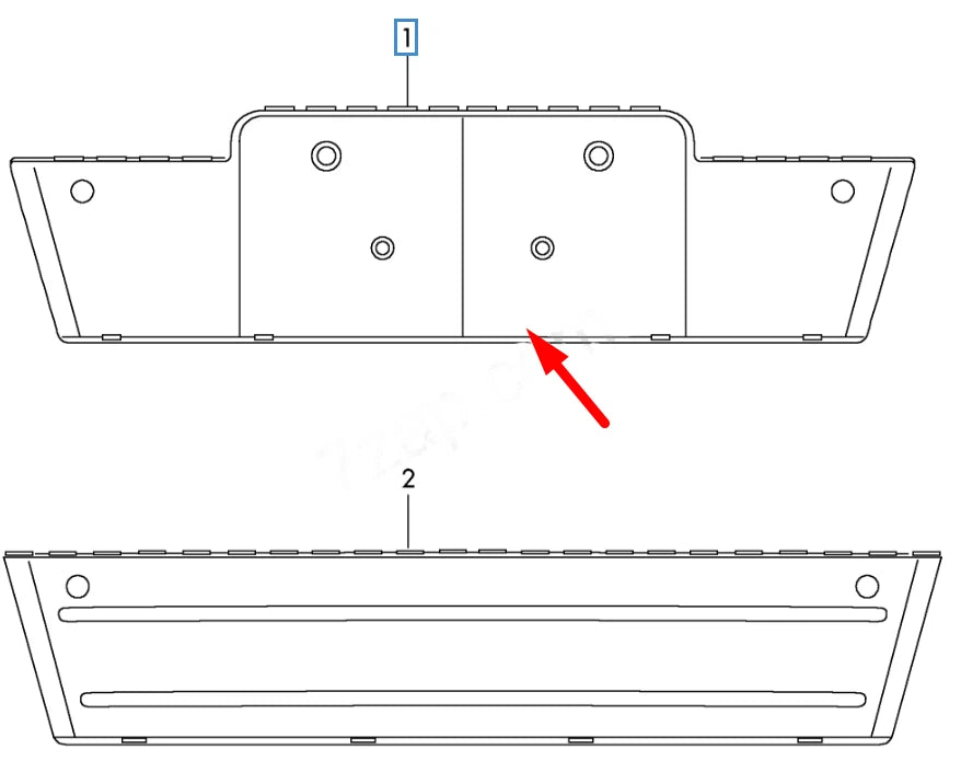 NEW AUDI Q3 8U FRONT BUMPER LICENSE PLATE HOLDER 8U08072851QP 2014