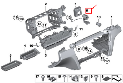 new bmw z4 roadster e89 lighter socket with led 61349192248 original