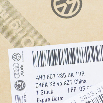 NEW AUDI A8 4H FRONT LICENSE PLATE HOLDER 4H0807285BA1RR ORIGINAL