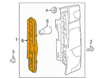 NEW MERCEDES BENZ VITO W447 REAR RIGHT TAILLIGHT CARRIER A4478202400 ORIGINAL