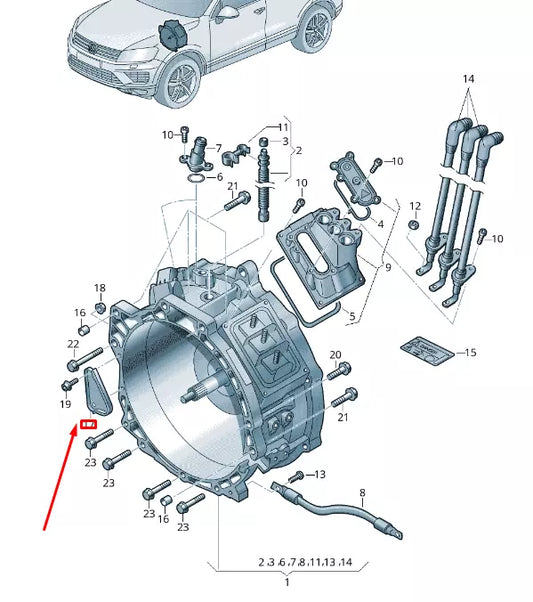 NEW VW TOUAREG 7P MK2 TRACTION MOTOR COVER 06E103648