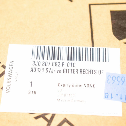 NEW AUDI TT 8J RIGHT FOG LIGHT GRILLE 8J0807682F01C