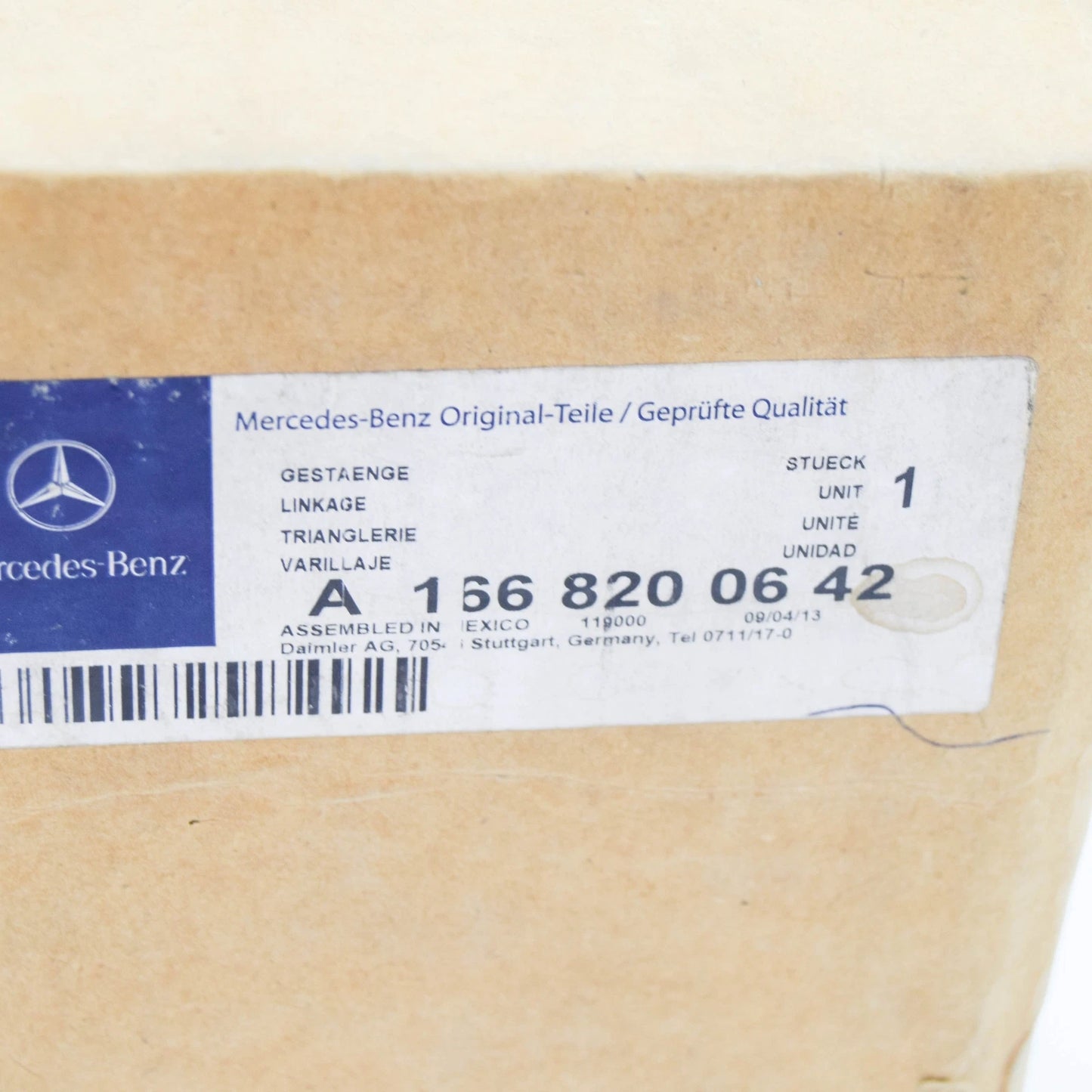 NEW MERCEDES-BENZ ML W166 FRONT WINDSHIELD WIPER MOTOR A1668200642