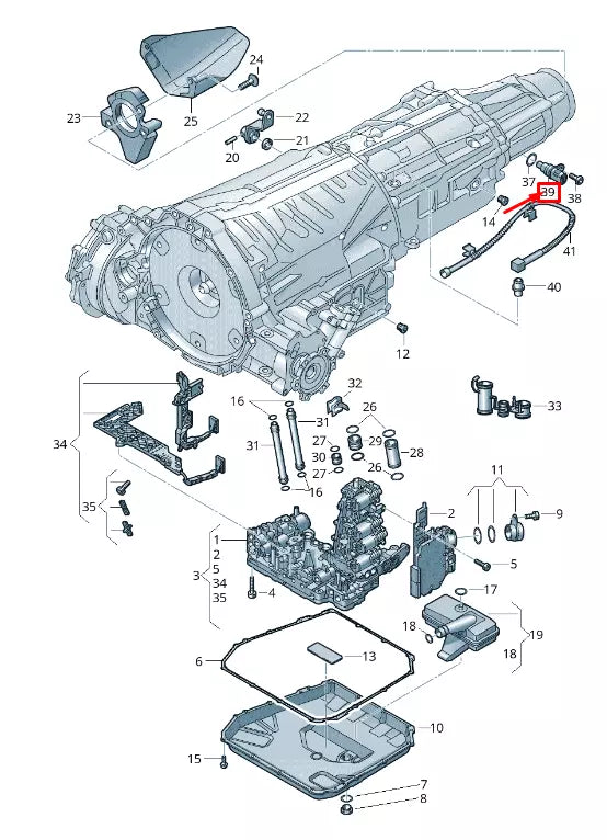NEW AUDI A6 AVANT C7 TRANSMISSION FLUID OIL DRAIN PLUG 8T0919565 ORIGINAL