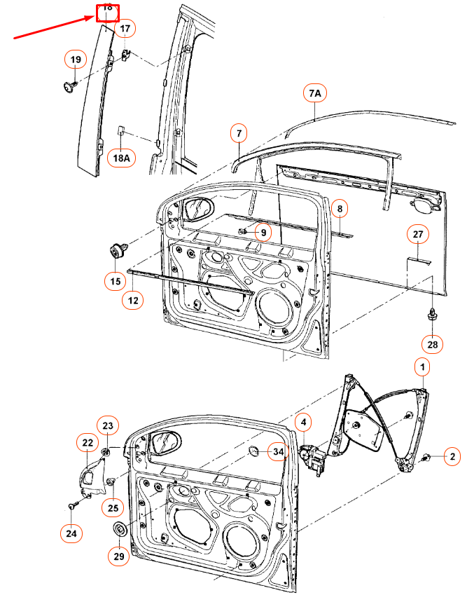 NEW VW JETTA A5 FRONT RIGHT DOOR WINDOW FRAME TRIM 1K5837902D03C ORIGINAL