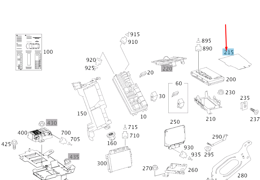 NEW MERCEDES-BENZ ML W164 REAR SAM/SRB PROTECTIVE COVER A1648260524 ORIGINAL