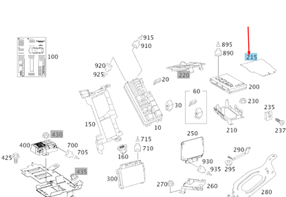 NEW MERCEDES-BENZ ML W164 REAR SAM/SRB PROTECTIVE COVER A1648260524 ORIGINAL