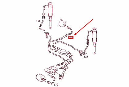 NEW MERCEDES-BENZ S W220 SUSPENSION SELF-LEVELING UNIT LINE A2203200054 ORIGINAL