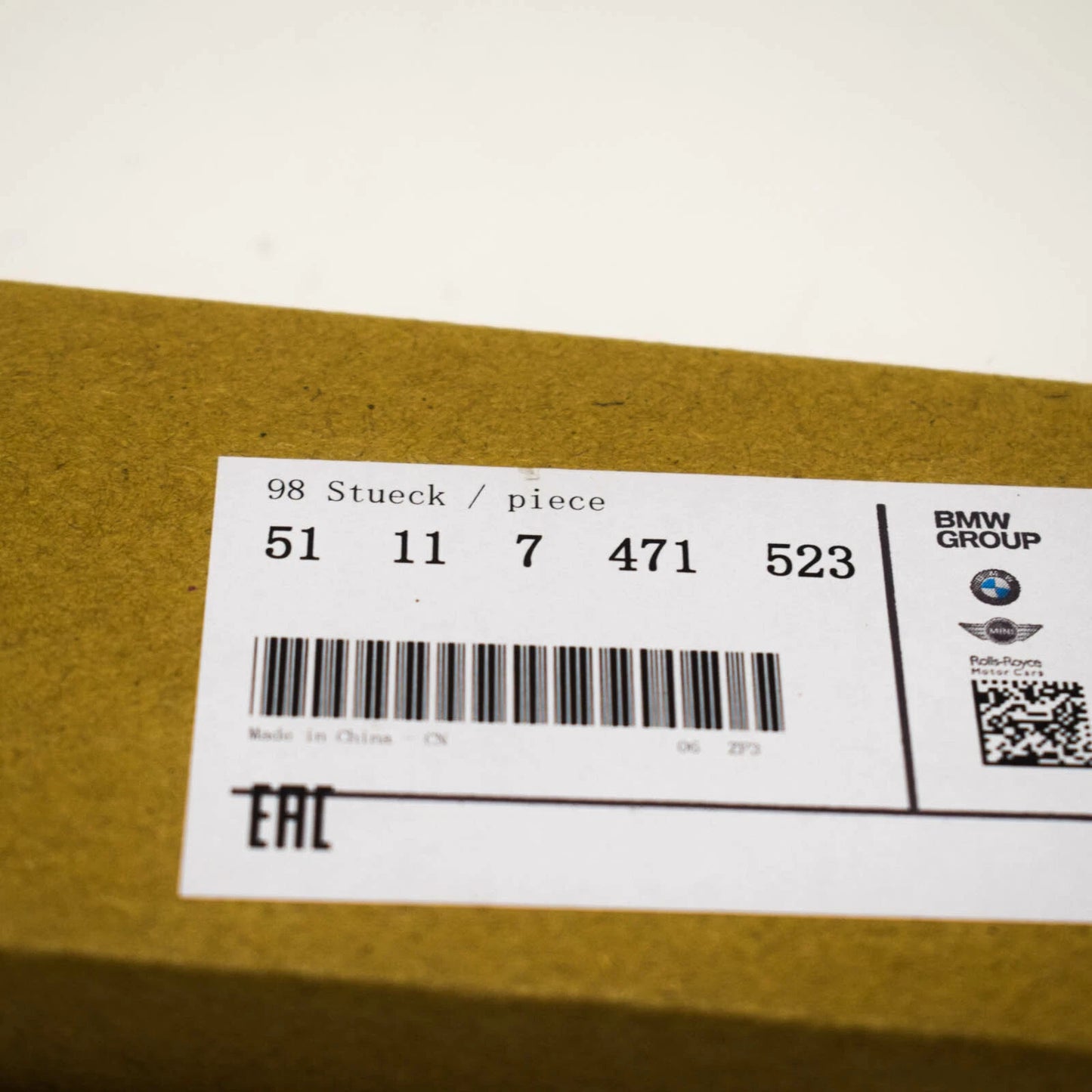 NEW BMW 3 G20 FRONT BUMPER LOWER LEFT MOULDING TRIM 51117471523 ORIGINAL